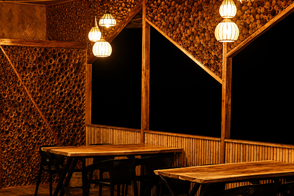 Dining at Furomon Island Resort